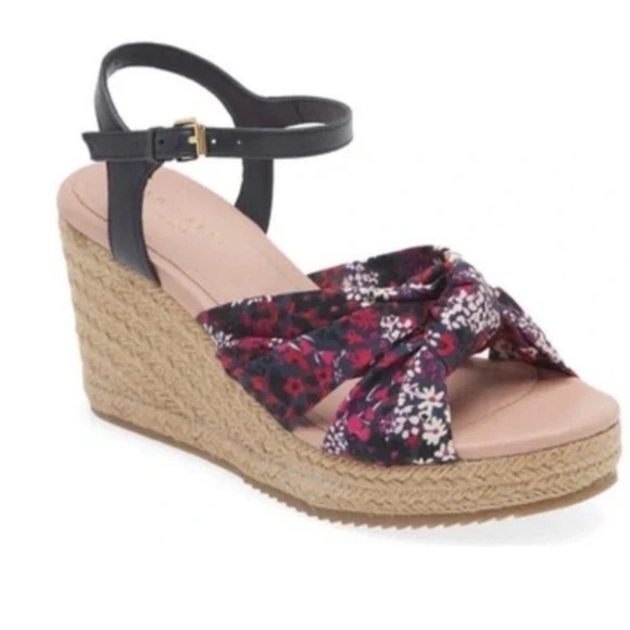 Ted Baker Taylina Espadrille Wedge Floral Sandal - Picture 1 of 9